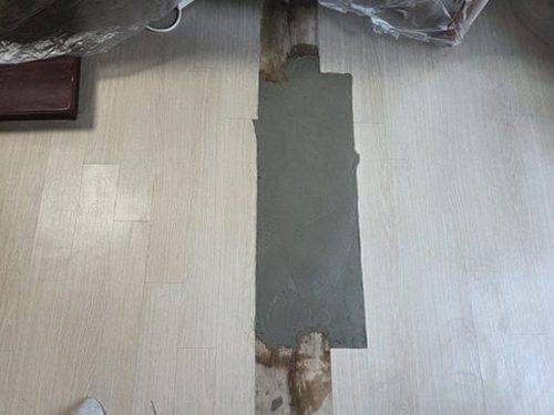 누수탐지 배관 공압 검사 장비 설치 모습
