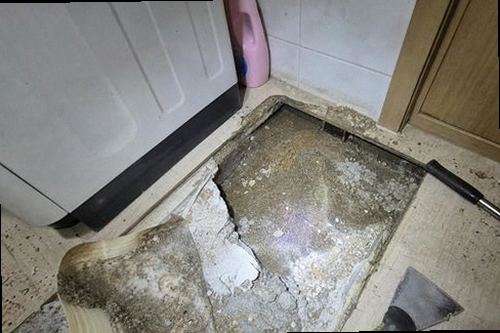 천안시 동남구 누수탐지 배관 위치를 확인하고 누수 부위를 부분 굴착하는 과정