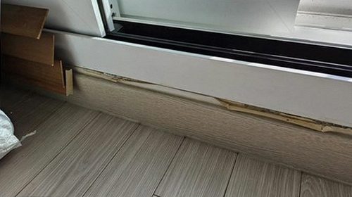 누수탐지 누수 원인 확인 후 바닥 보수 준비 모습