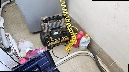 부산 남구 누수탐지 욕실과 베란다 누수 흔적 및 수도계량기 별침 확인 모습